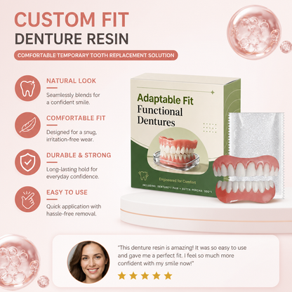 Custom Fit Denture Resin – Comfortable Temporary Tooth Replacement Solution