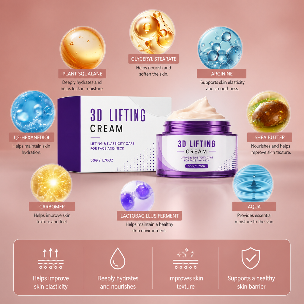 3D Lifting Face & Neck Cream – Nourishing Moisture for Firmer-Looking Skin