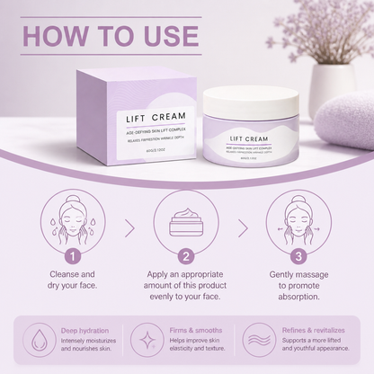 Peptide Lift Cream – Deep Hydration for Smoother, Firmer-Looking Skin
