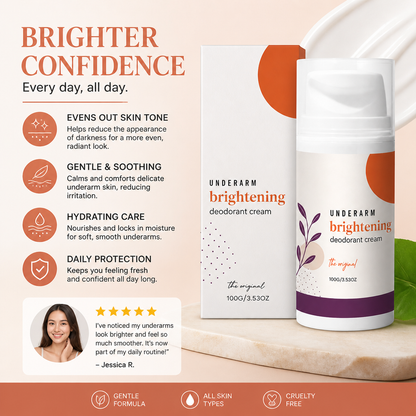 Brightening Underarm Deodorant Cream for Freshness & Smooth-Looking Skin