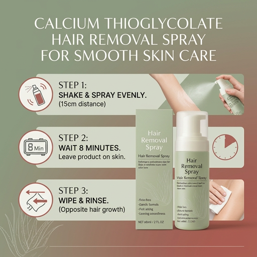 Calcium Thioglycolate Hair Removal Spray for Smooth Skin Care