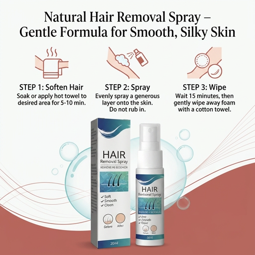 Natural Hair Removal Spray – Gentle Formula for Smooth, Silky Skin