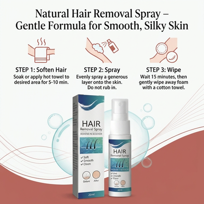 Natural Hair Removal Spray – Gentle Formula for Smooth, Silky Skin