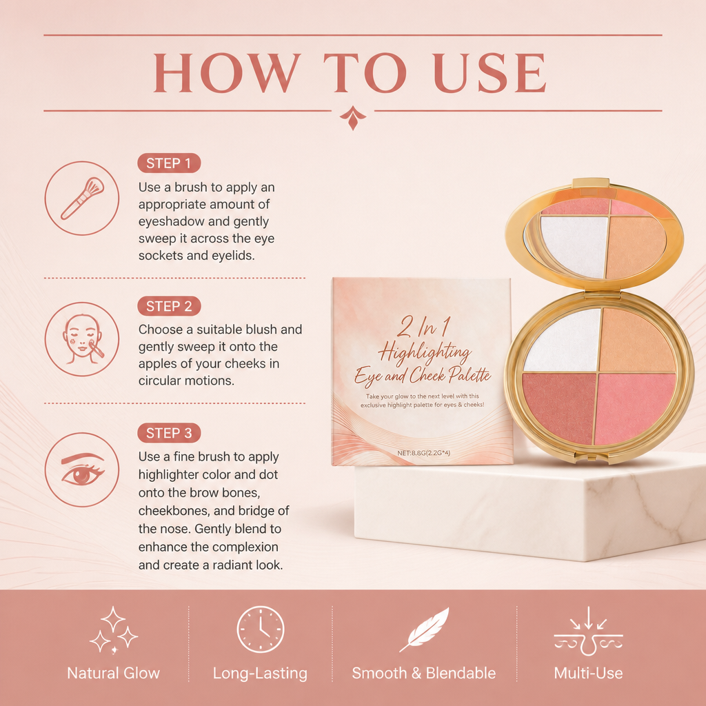 Radiant Multi-Use Face Glow Powder for Eyes, Cheeks & Highlight