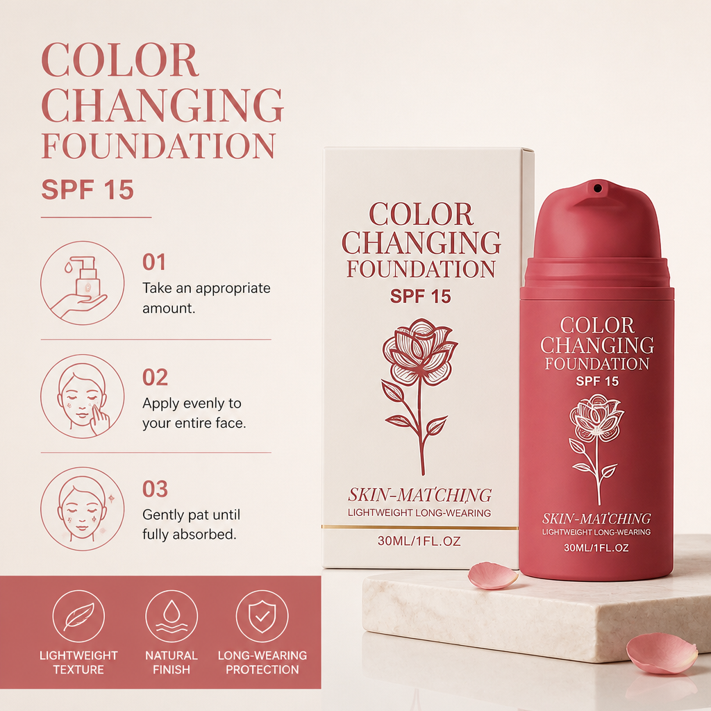 Color-Adapting Foundation – Lightweight Coverage For A Natural Finish