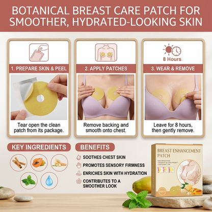 Botanical Breast Care Patch for Smoother, Hydrated-Looking Skin