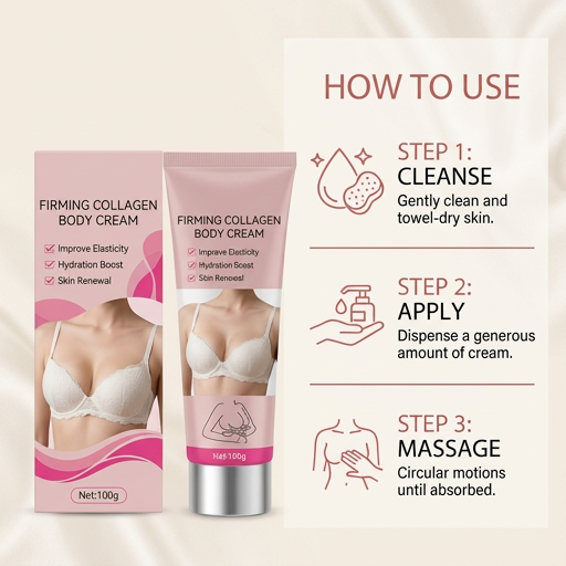 Firming Collagen Body Cream for Smooth, Hydrated Skin