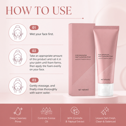 Papaya & Centella Foaming Facial Cleanser for Fresh, Clear-Looking Skin