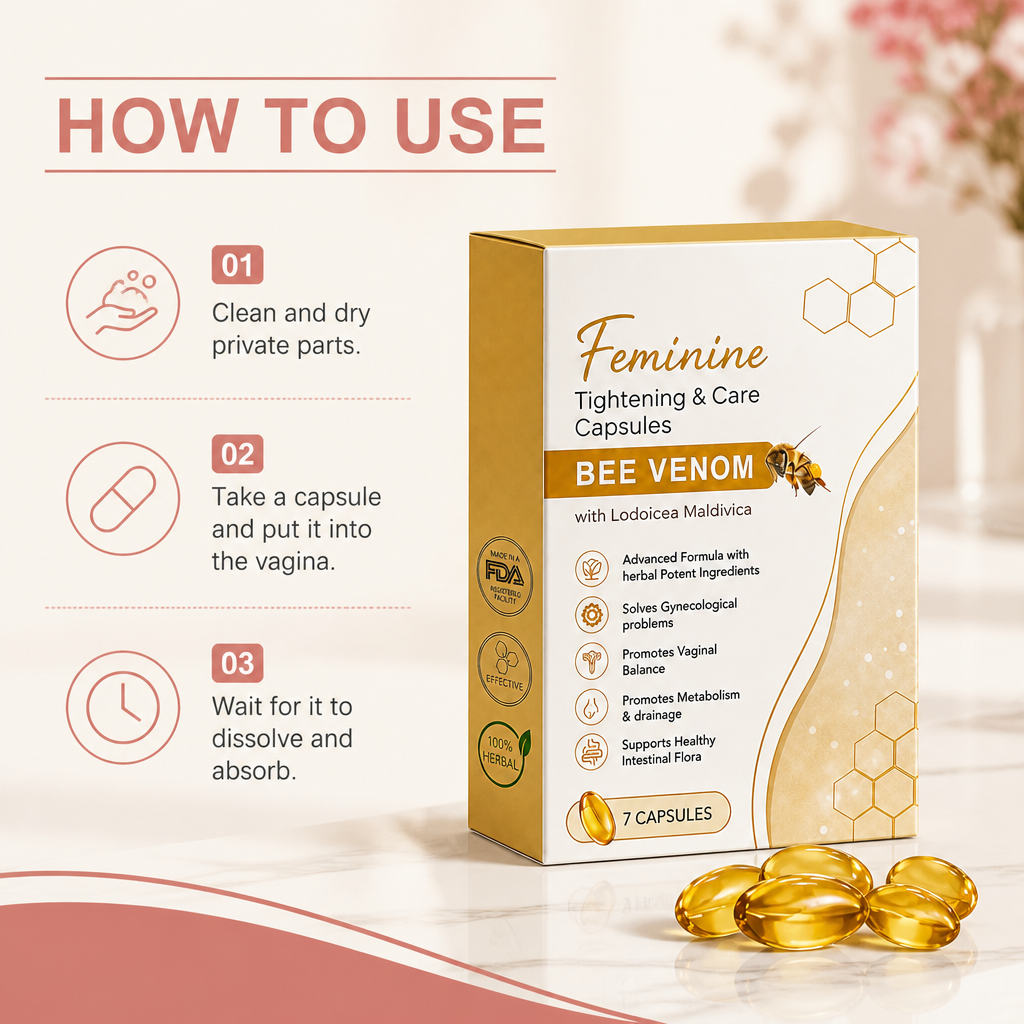 Bee Venom Feminine Care Capsules – Gentle Intimate Comfort Formula