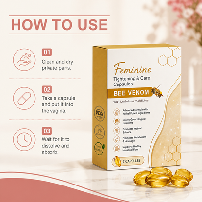 Bee Venom Feminine Care Capsules – Gentle Intimate Comfort Formula