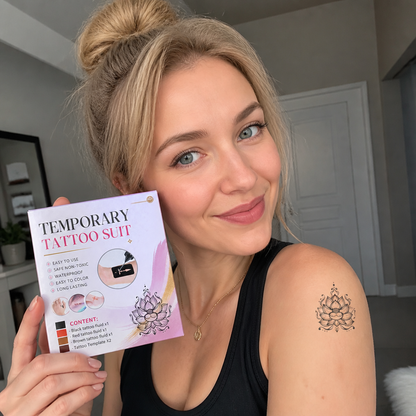 Temporary Tattoo Kit – Easy Custom Body Art With Multiple Designs