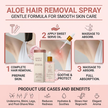 Strawberry Hair Removal Aftercare Oil – Moisturizing Skin Care Formula