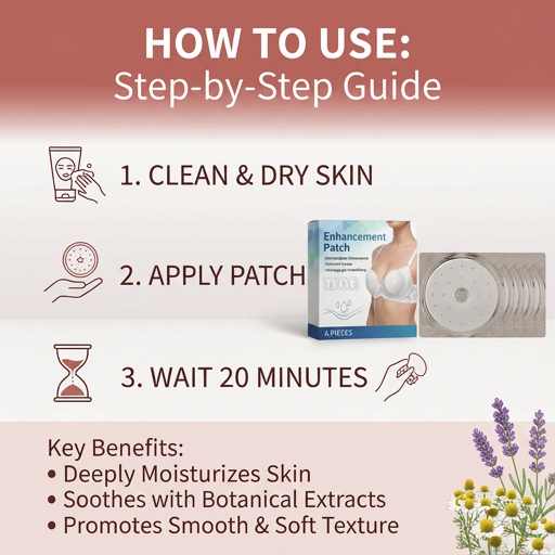Botanical Moisturizing Breast Care Patches for Soft, Smooth Skin