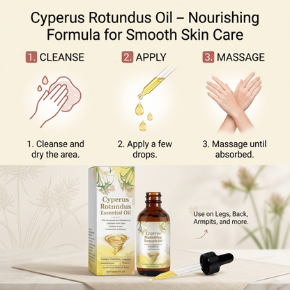 Cyperus Rotundus Oil – Nourishing Formula for Smooth Skin Care