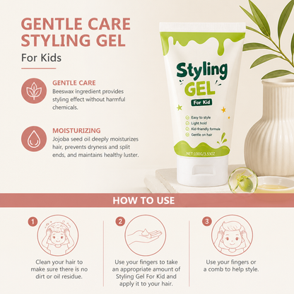 Kids Hair Styling Gel – Gentle Hold & Moisturizing Hair Care