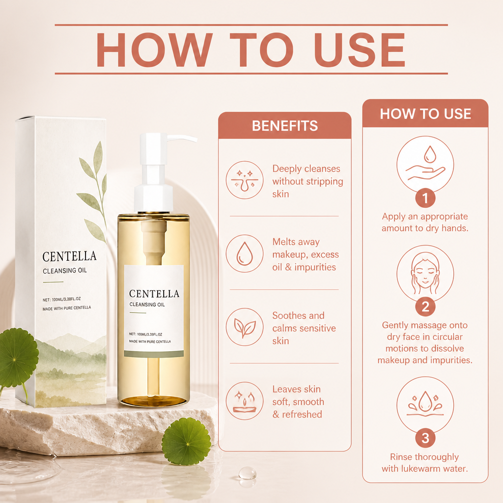 Centella Cleansing Oil – Gentle Makeup Removal For Smooth Skin