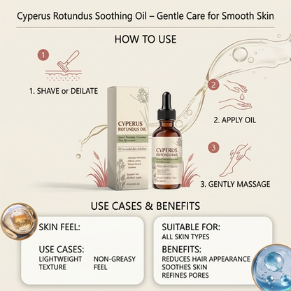 Cyperus Rotundus Soothing Oil – Gentle Care for Smooth Skin
