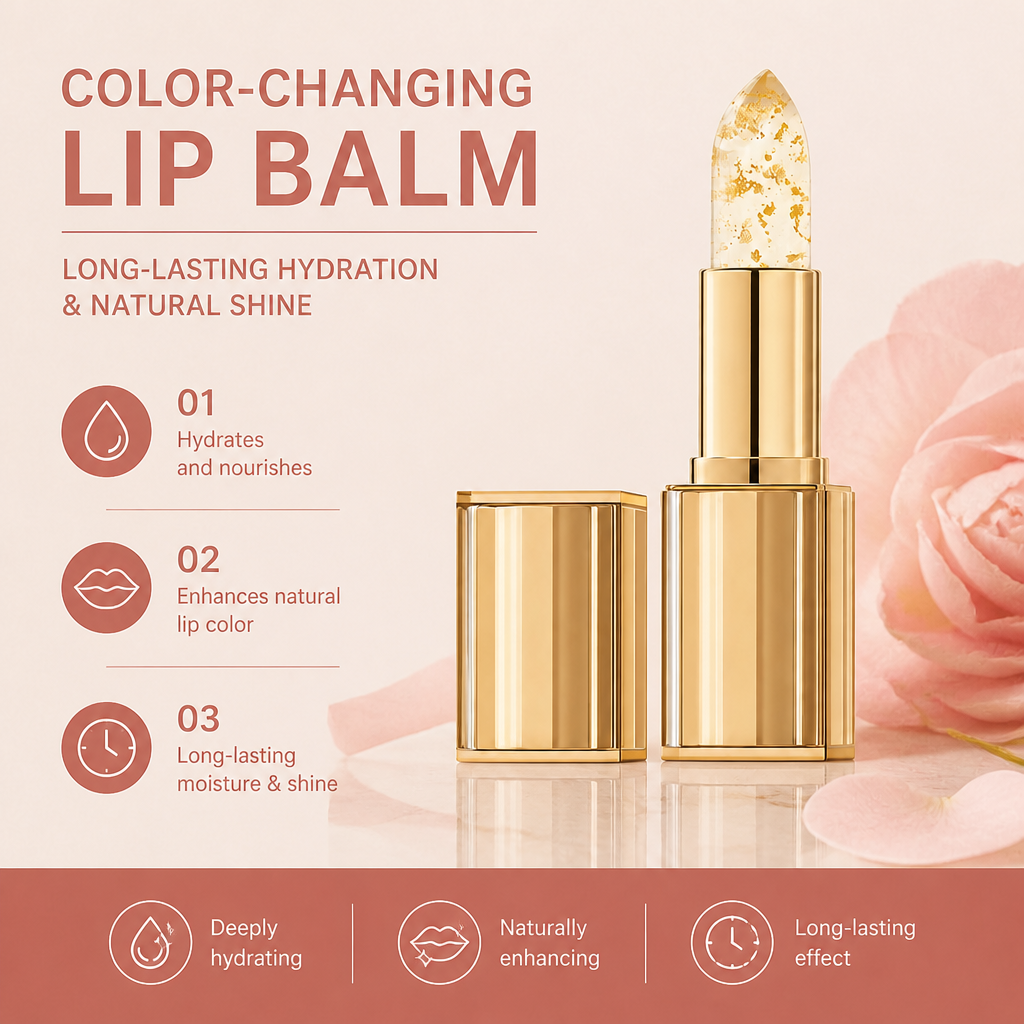 Color-Changing Lip Balm – Long-Lasting Hydration & Natural Shine