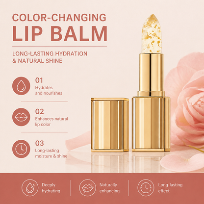 Color-Changing Lip Balm – Long-Lasting Hydration & Natural Shine