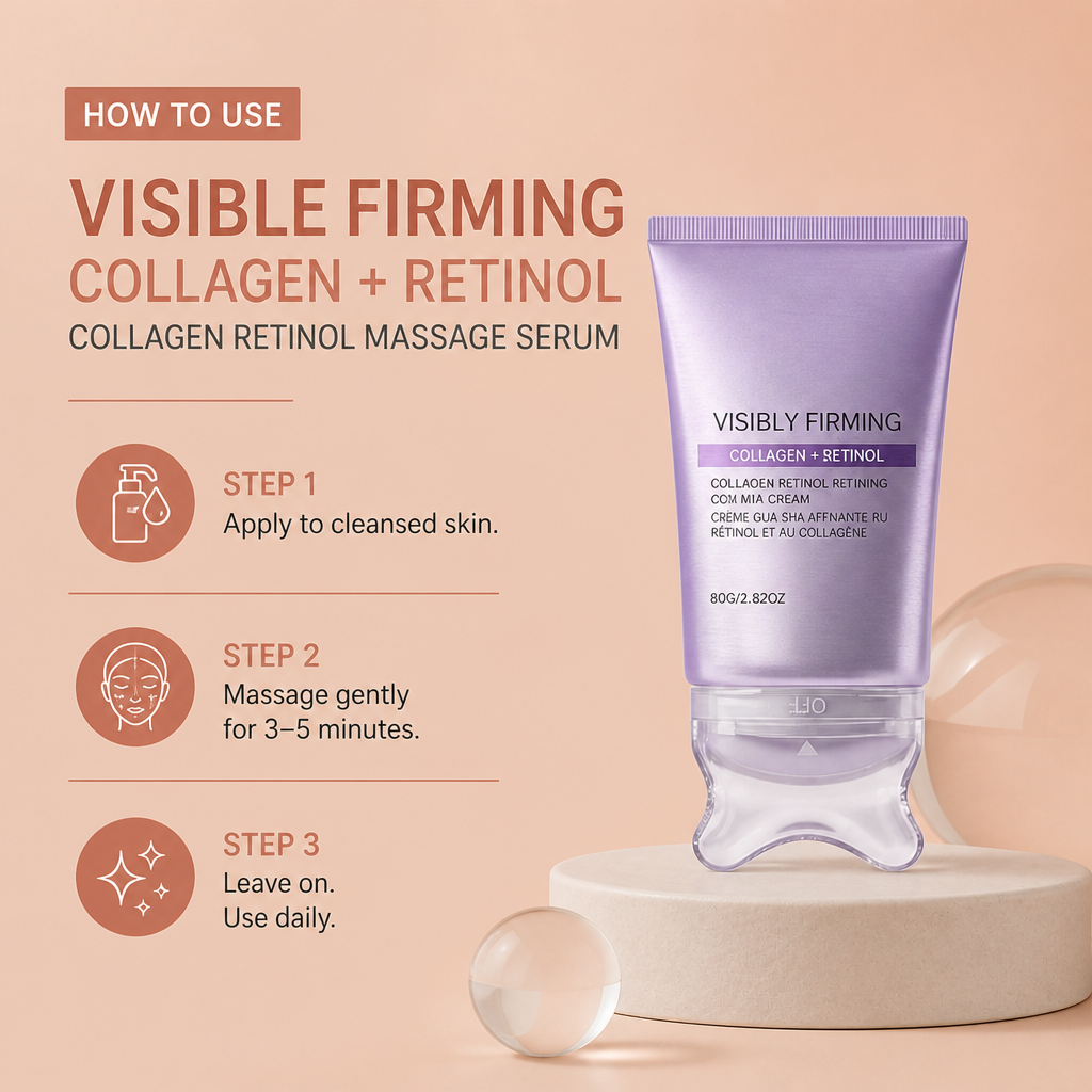 Retinol Collagen Massage Serum – Smooth, Hydrated & Radiant-Looking Skin