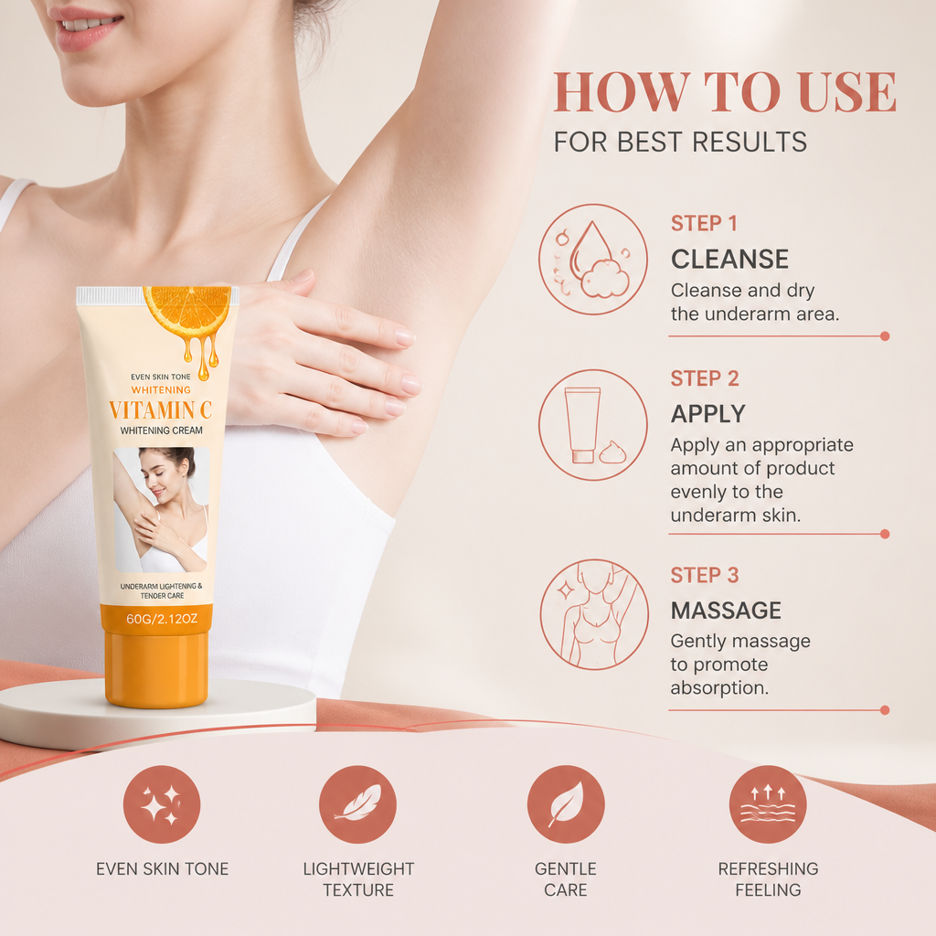 Brightening Underarm Cream for Smoother, Even-Looking Skin