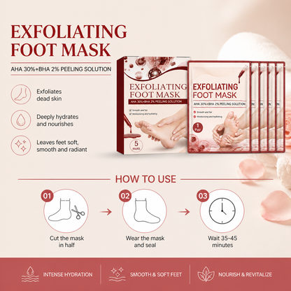 Exfoliating Foot Mask – Smooth, Soft Feet with Deep Hydration