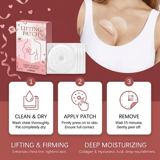 Hydrating Firming Chest Care Patch with Collagen & Hyaluronic Acid