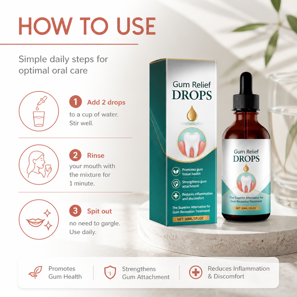 Gum Care Drops – Gentle Oral Care Formula for Freshness & Comfort