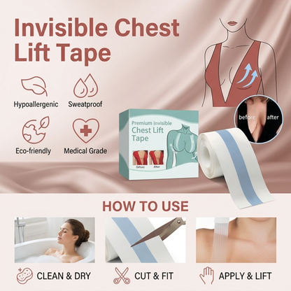 Invisible Chest Lift Tape – Flexible Waterproof Support for Confident Wear