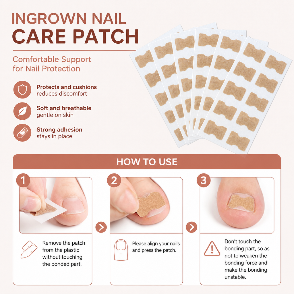 Ingrown Nail Care Patch – Comfortable Support For Nail Protection