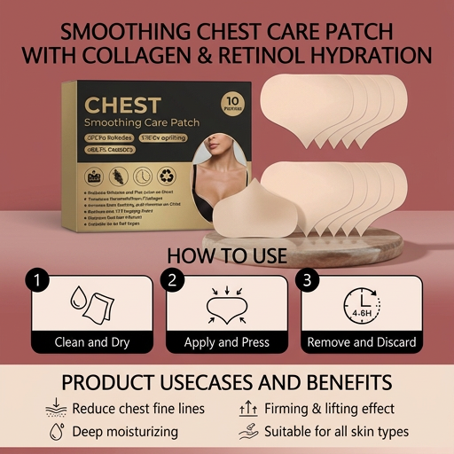 Smoothing Chest Care Patch with Collagen & Retinol Hydration