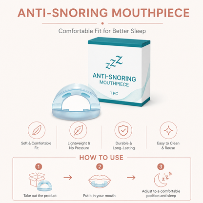 Anti-Snoring Mouthpiece – Comfortable Fit For Better Sleep Support