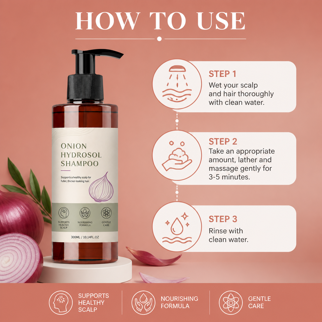 Onion Extract Nourishing Shampoo For Scalp And Hair Care