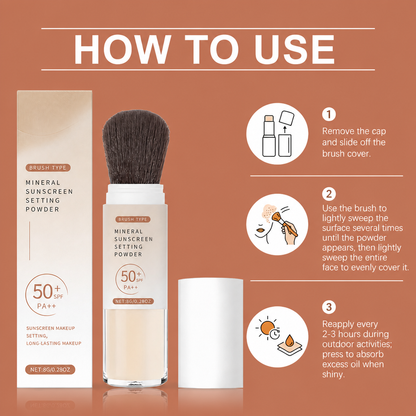Mineral Sunscreen Setting Powder – Lightweight Matte Makeup Finish