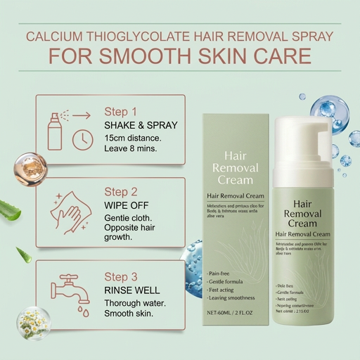 Calcium Thioglycolate Hair Removal Spray for Smooth Skin Care