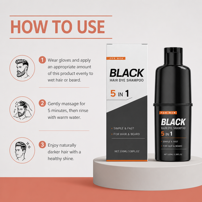 Black Hair Dye Shampoo – Easy Color Care For Natural-Looking Dark Hair