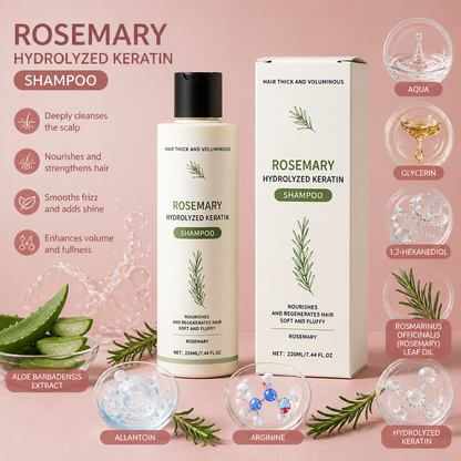 Rosemary Scalp Care Shampoo – Refreshing Formula For Smooth, Healthy-Looking Hair