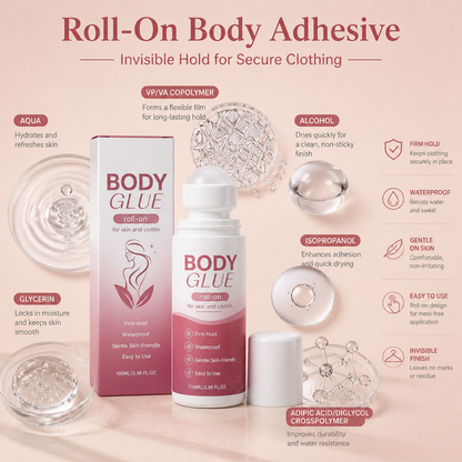Roll-On Body Adhesive – Invisible Hold for Secure Clothing