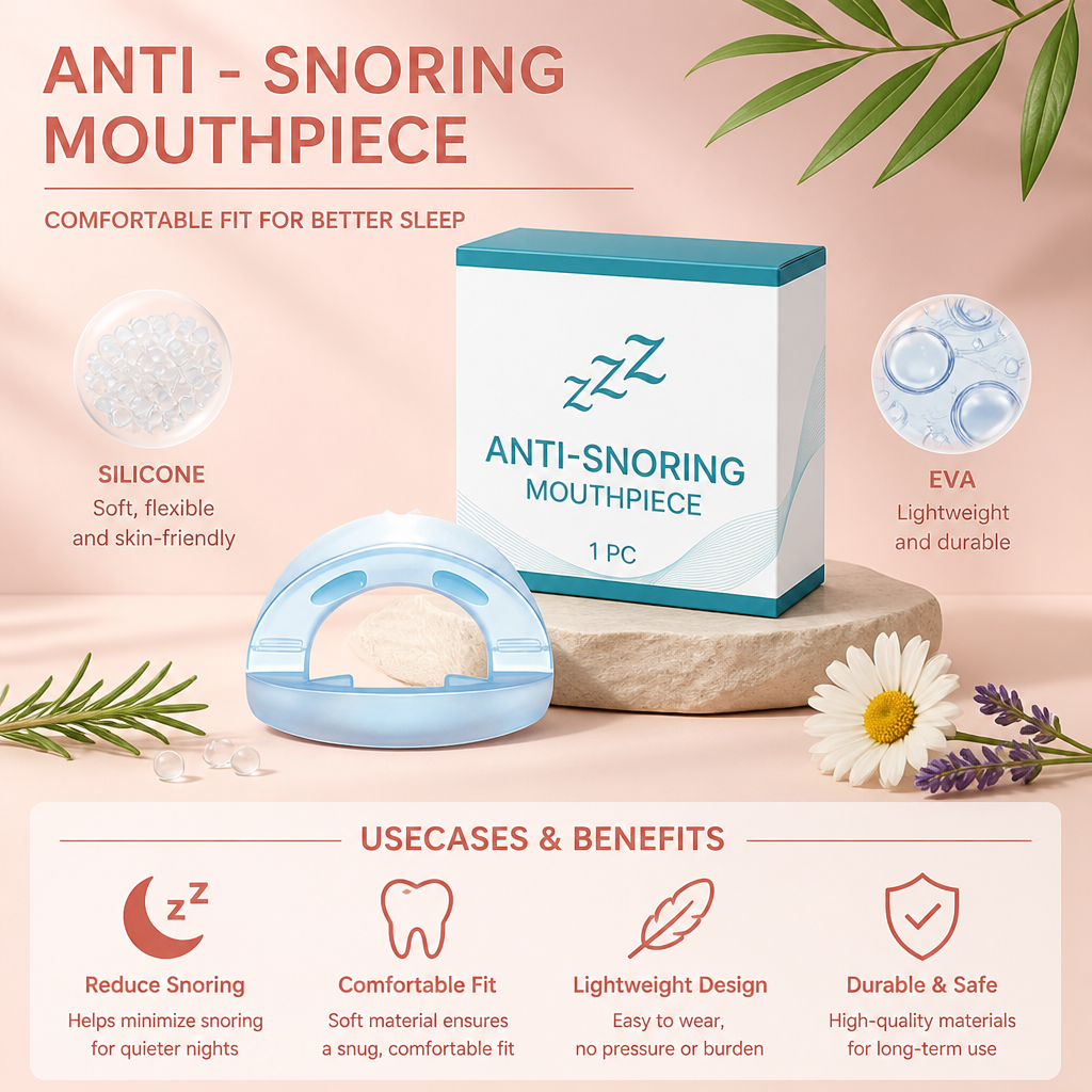 Anti-Snoring Mouthpiece – Comfortable Fit For Better Sleep Support