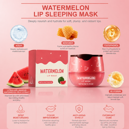 Watermelon Lip Sleeping Mask – Deep Hydration for Soft, Radiant Lips