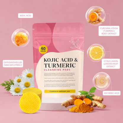 Kojic Acid Turmeric Cleansing Pads – Brightening Care For Smooth Skin