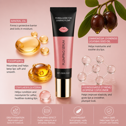 Plumping Lip Serum – Lightweight Hydration for Softer, Fuller-Looking Lips