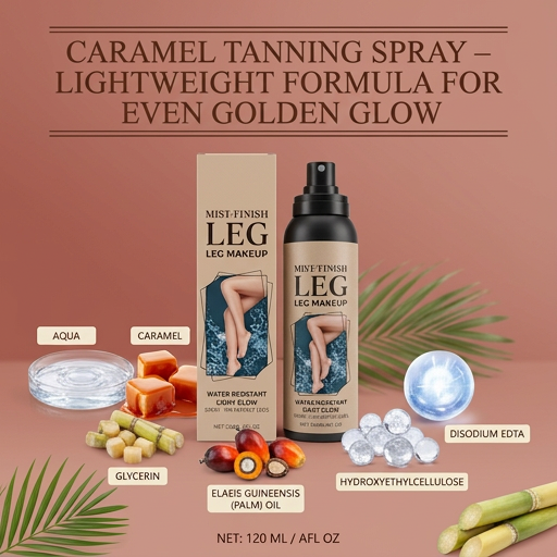 Caramel Tanning Spray – Lightweight Formula For Even Golden Glow