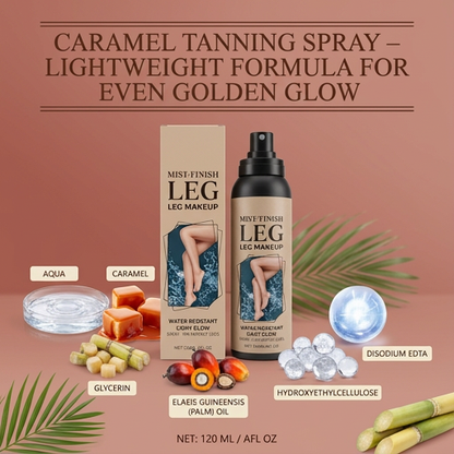 Caramel Tanning Spray – Lightweight Formula For Even Golden Glow