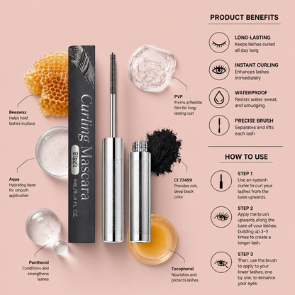 Waterproof Curling Mascara – Long-Lasting Lift For Defined Lashes