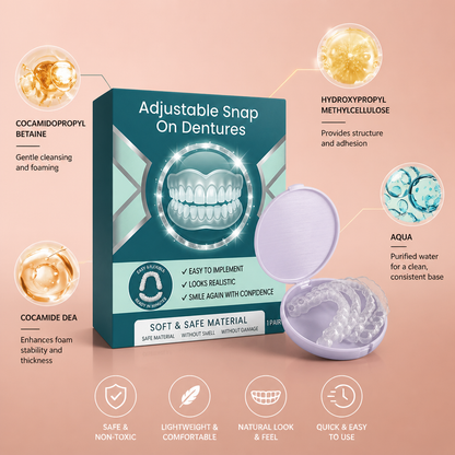 Custom Fit Temporary Denture Veneers – Lightweight Smile Enhancement