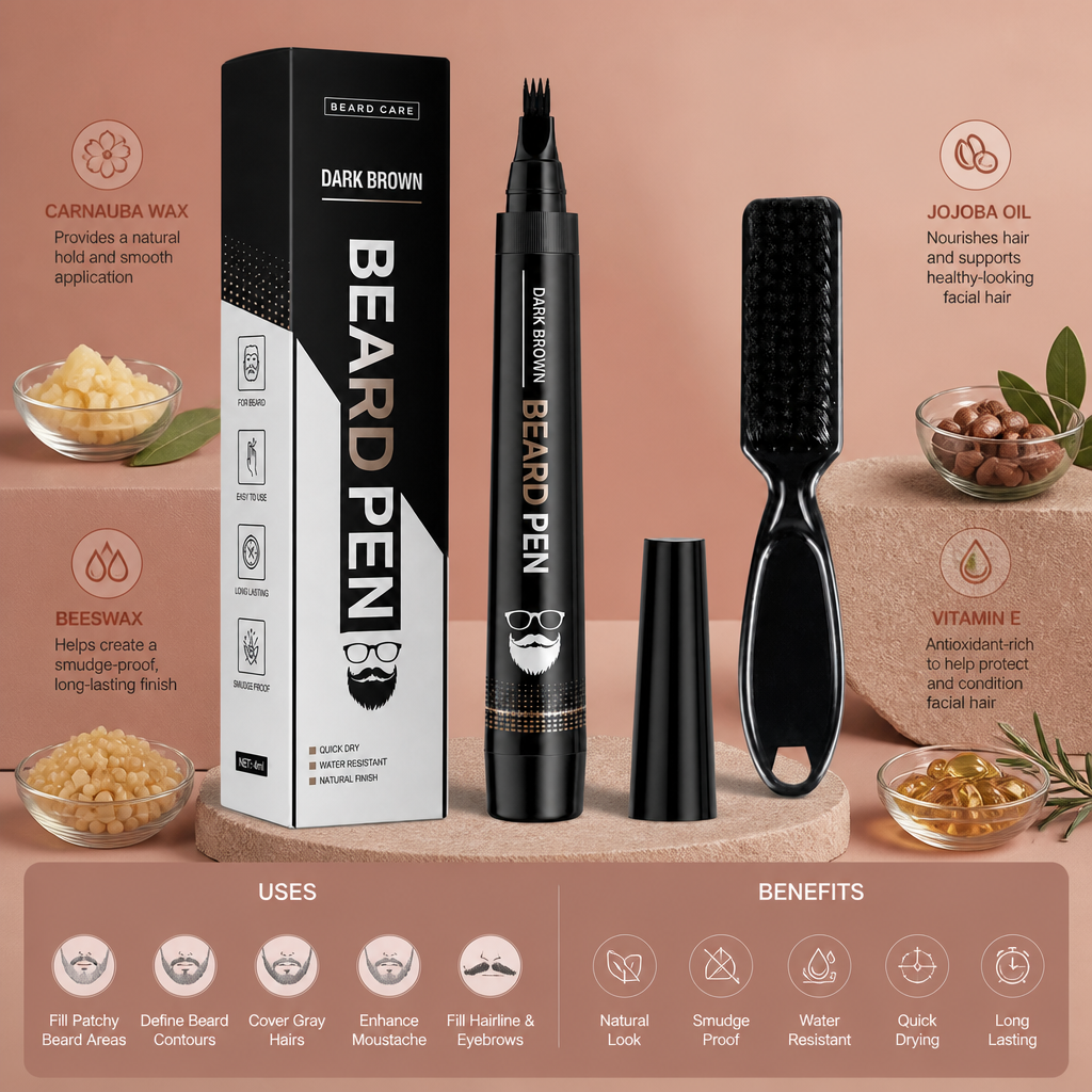 Precision Beard & Hair Filler Pen – Natural-Looking Definition & Coverage