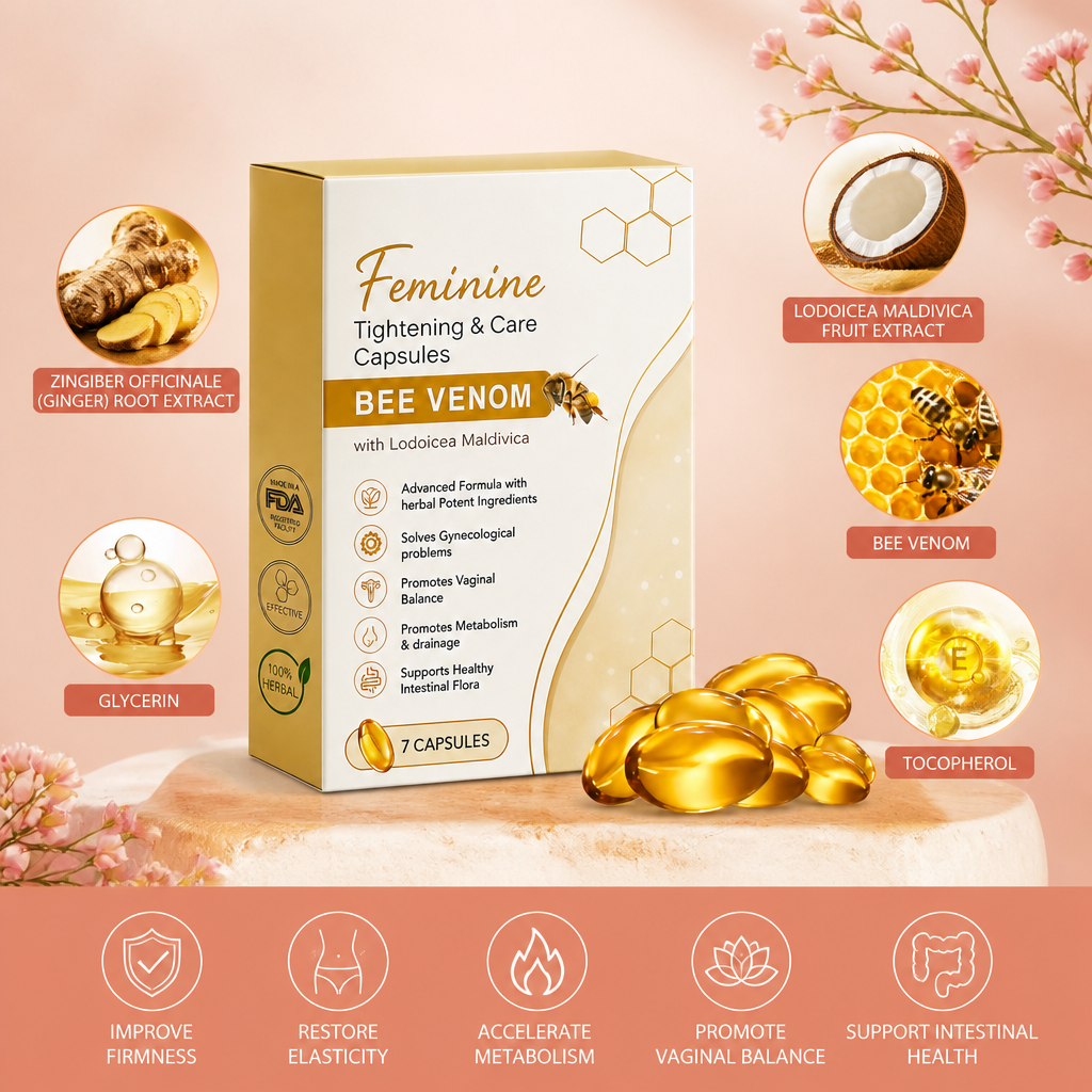 Bee Venom Feminine Care Capsules – Gentle Intimate Comfort Formula
