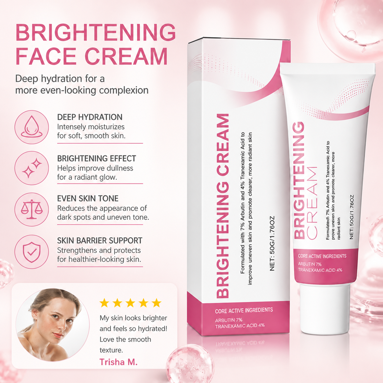 Brightening Face Cream – Deep Hydration for a More Even-Looking Complexion