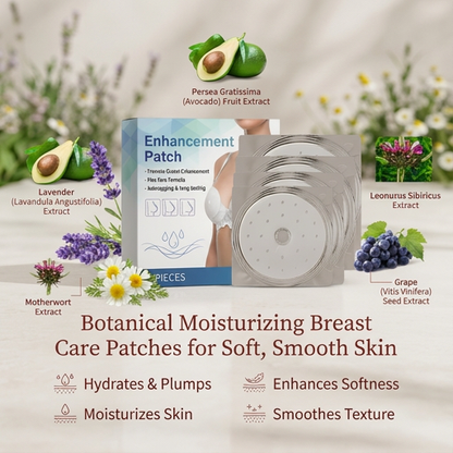 Botanical Moisturizing Breast Care Patches for Soft, Smooth Skin
